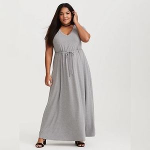Grey Jersey Maxi Dress